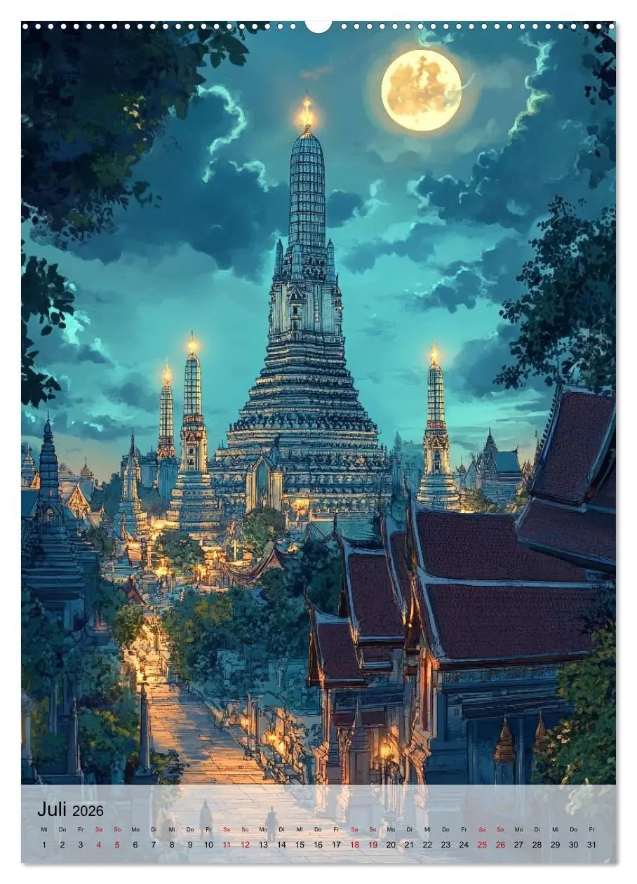 Bild: 9783457645703 | Thailand Fantasie (Wandkalender 2026 DIN A2 hoch), CALVENDO...