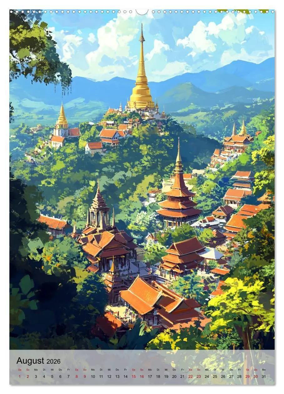 Bild: 9783457645703 | Thailand Fantasie (Wandkalender 2026 DIN A2 hoch), CALVENDO...