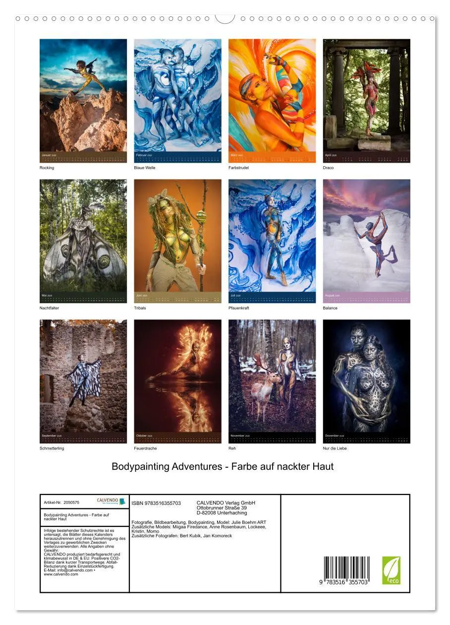 Bild: 9783516355703 | Bodypainting Adventures - Farbe auf nackter Haut (hochwertiger...