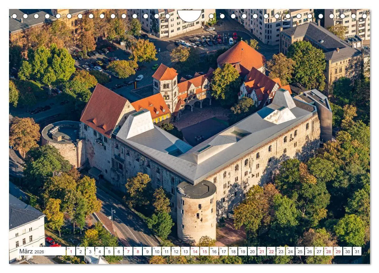 Bild: 9783516665703 | Halle an der Saale von oben (Wandkalender 2026 DIN A4 quer),...