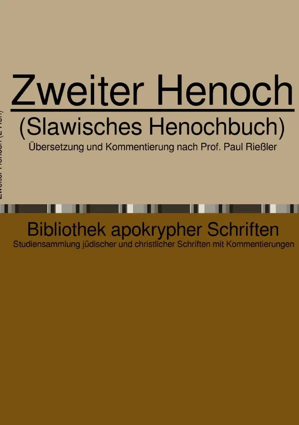 Cover: 9783819085703 | Zweiter Henoch | (Slawisches Henochbuch). DE | Paul Riessler | Buch