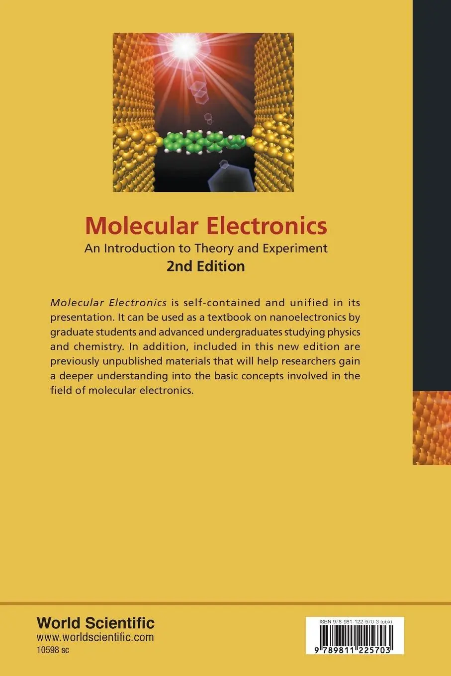 Rückseite: 9789811225703 | MOLECULAR ELECTRONICS (2ND ED) | Juan Carlos Cuevas &amp; Elke Scheer