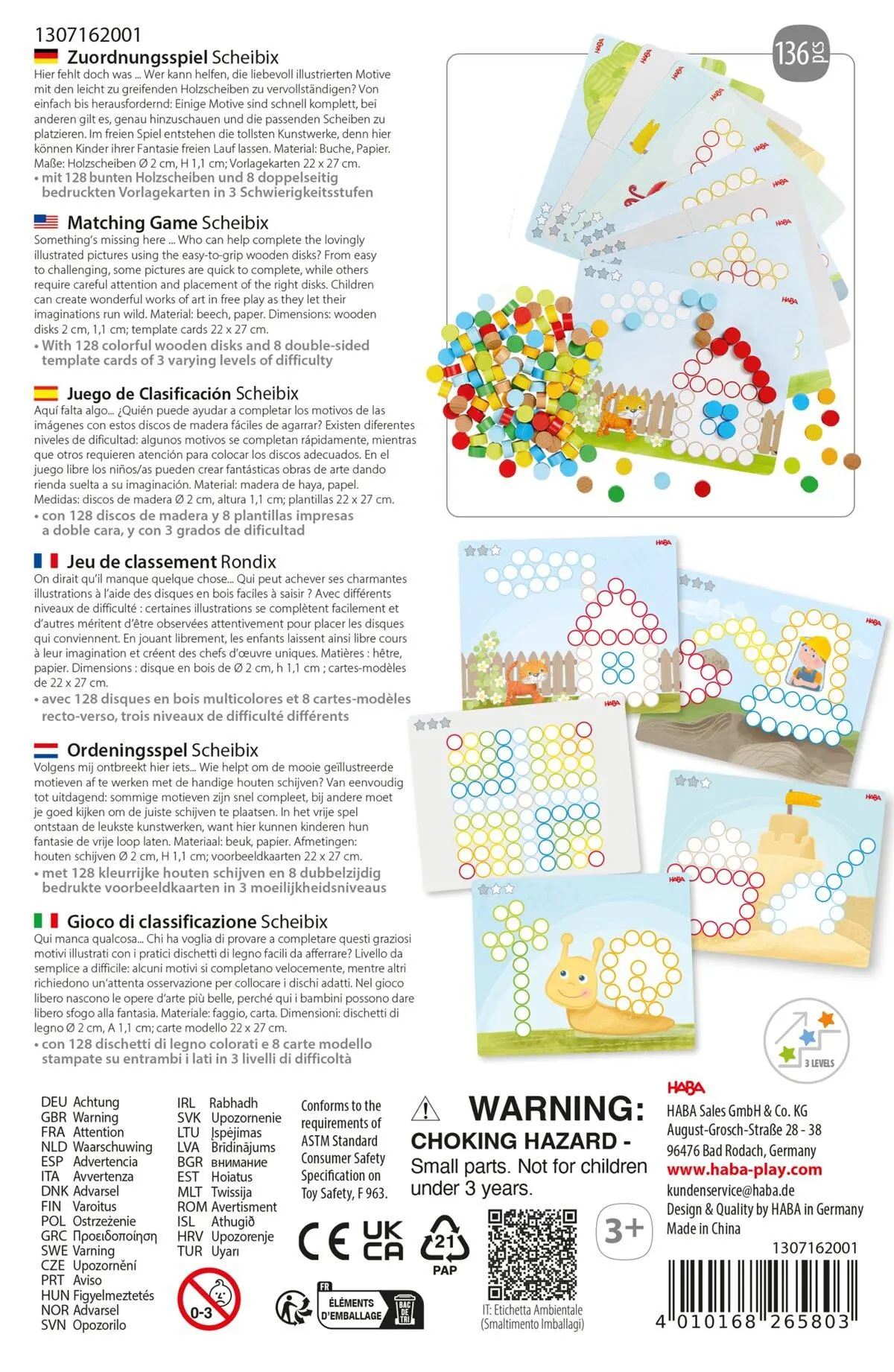 Bild: 4010168265803 | Zuordnungsspiel Scheibix | Mirka Schrör | Spiel | Deutsch | 2025