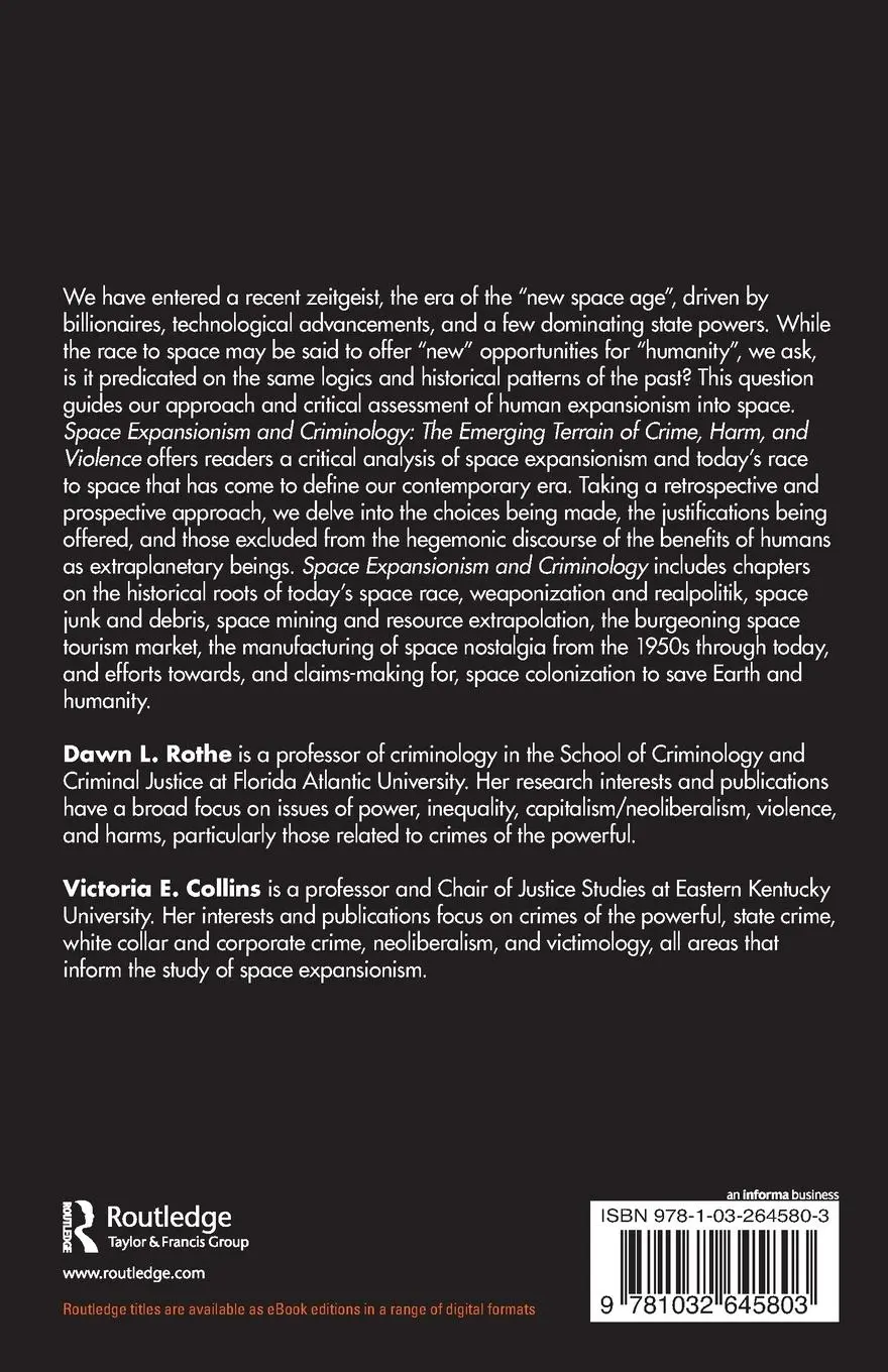 Rückseite: 9781032645803 | Space Expansionism and Criminology | Dawn L. Rothe (u. a.) | Buch