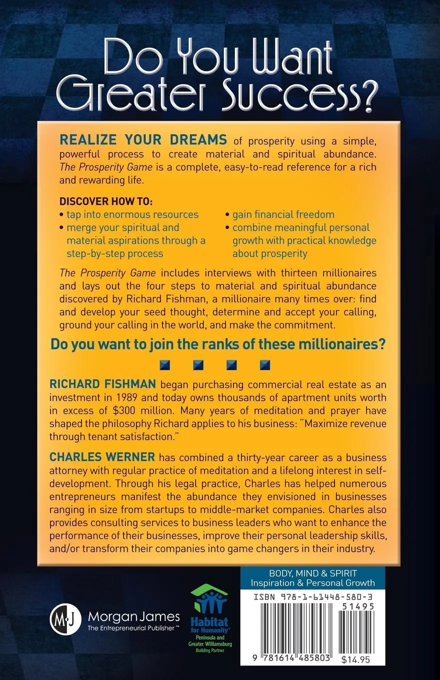 Rückseite: 9781614485803 | The Prosperity Game | Four Steps To Unlimited Wealth | Fishman (u. a.)