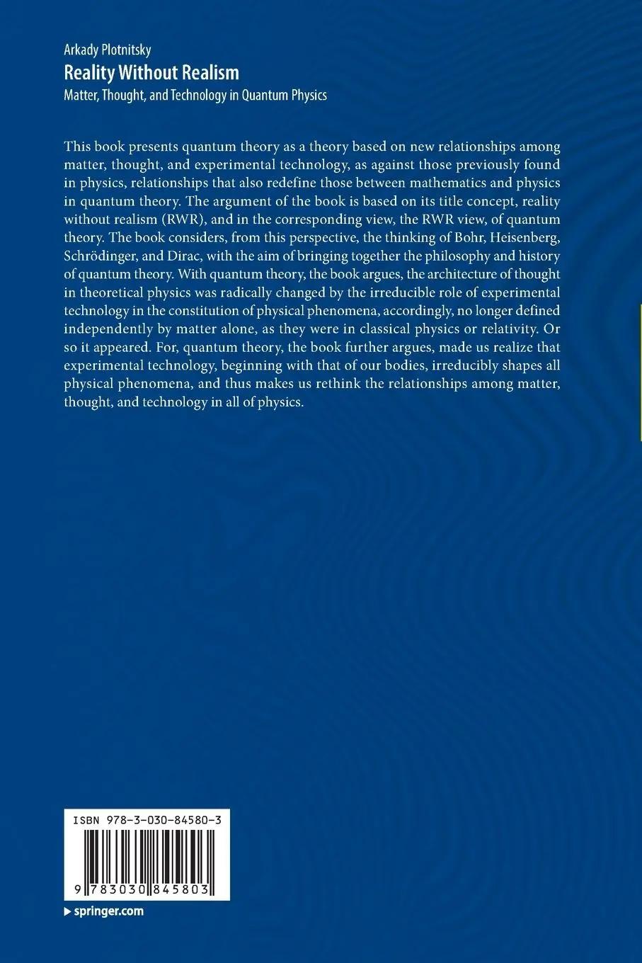 Rückseite: 9783030845803 | Reality Without Realism | Arkady Plotnitsky | Taschenbuch | xxxi