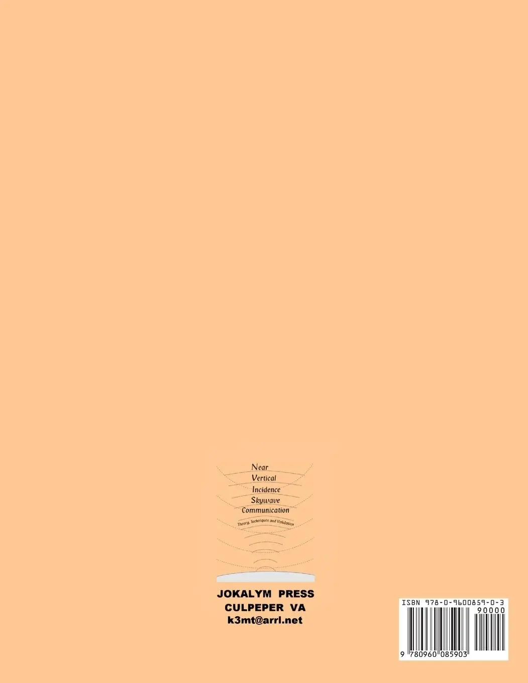 Rückseite: 9780960085903 | Near Vertical Incidence Skywave Communication | David Fiedler (u. a.)