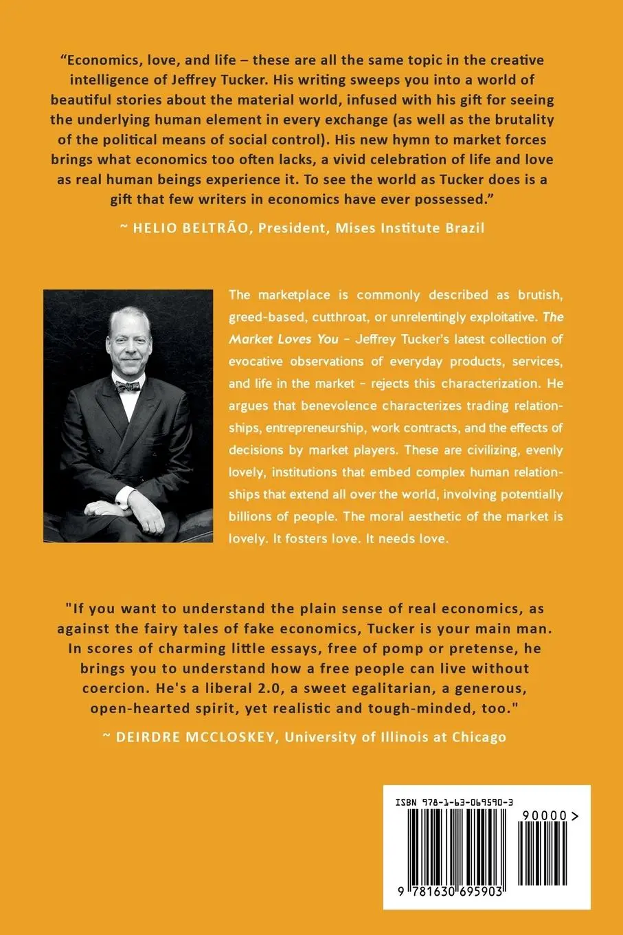 Rückseite: 9781630695903 | The Market Loves You | Why You Should Love It Back | Jeffrey Tucker