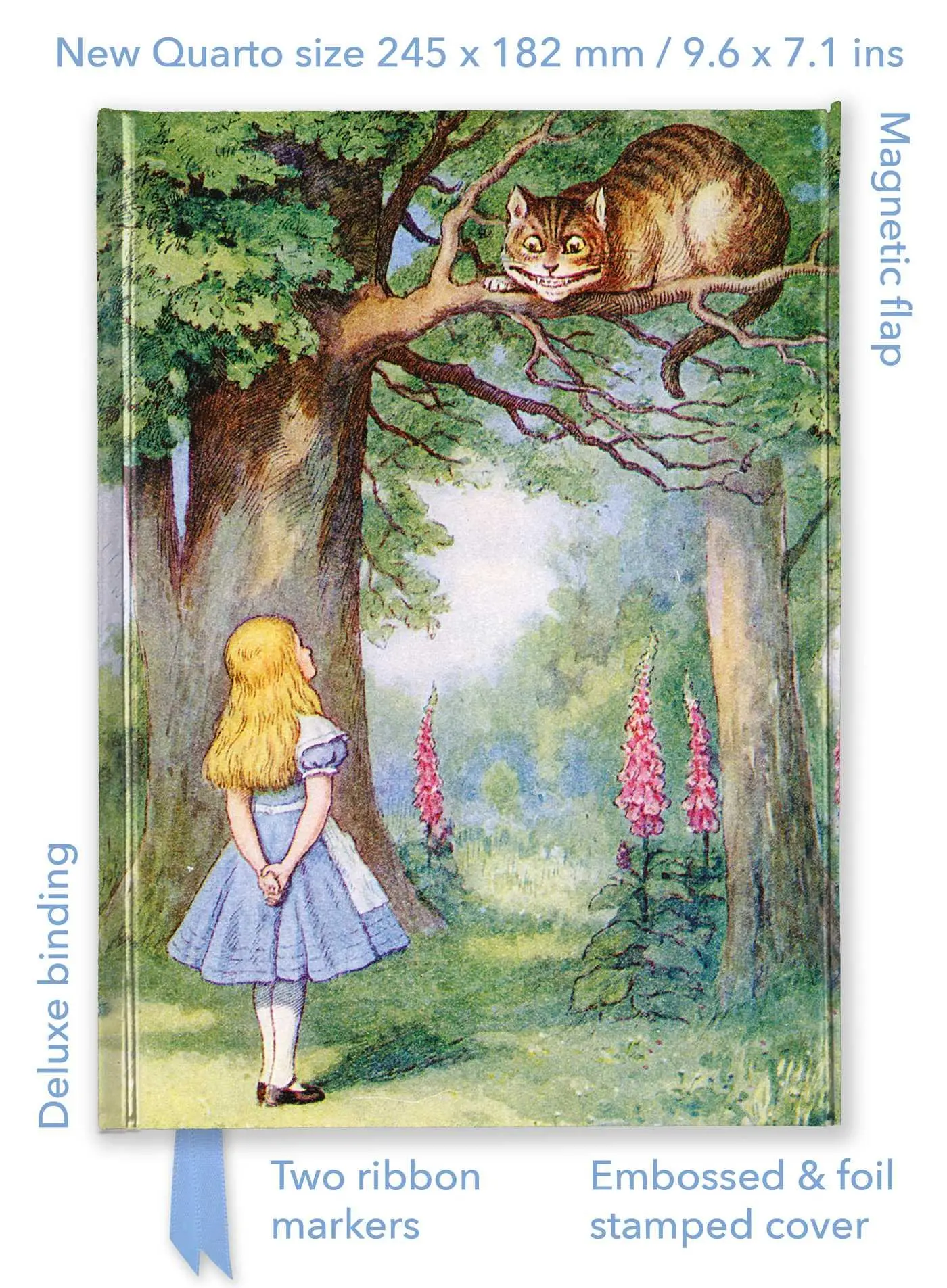 Cover: 9781835625903 | John Tenniel: Alice and the Cheshire Cat (Foiled Quarto Journal)