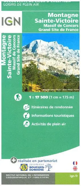 Cover: 9782758545903 | IGN Karte Montagne Sainte-Victoire | Freizeitkarte | (Land-)Karte
