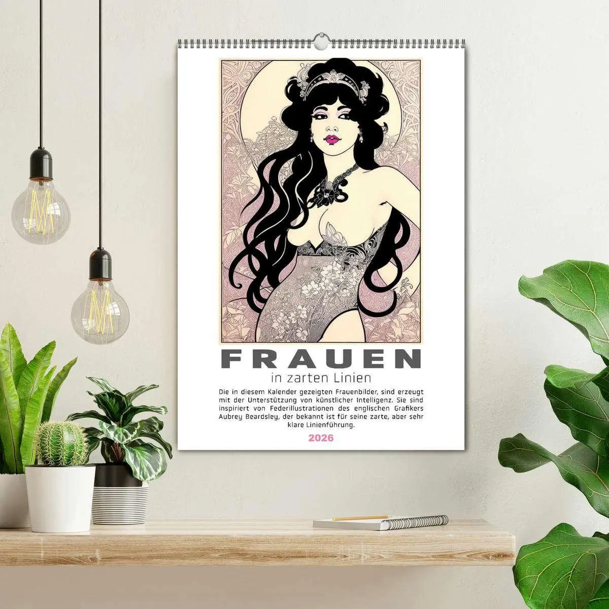 Bild: 9783457245903 | Frauen in zarten Linien (Wandkalender 2026 DIN A2 hoch), CALVENDO...