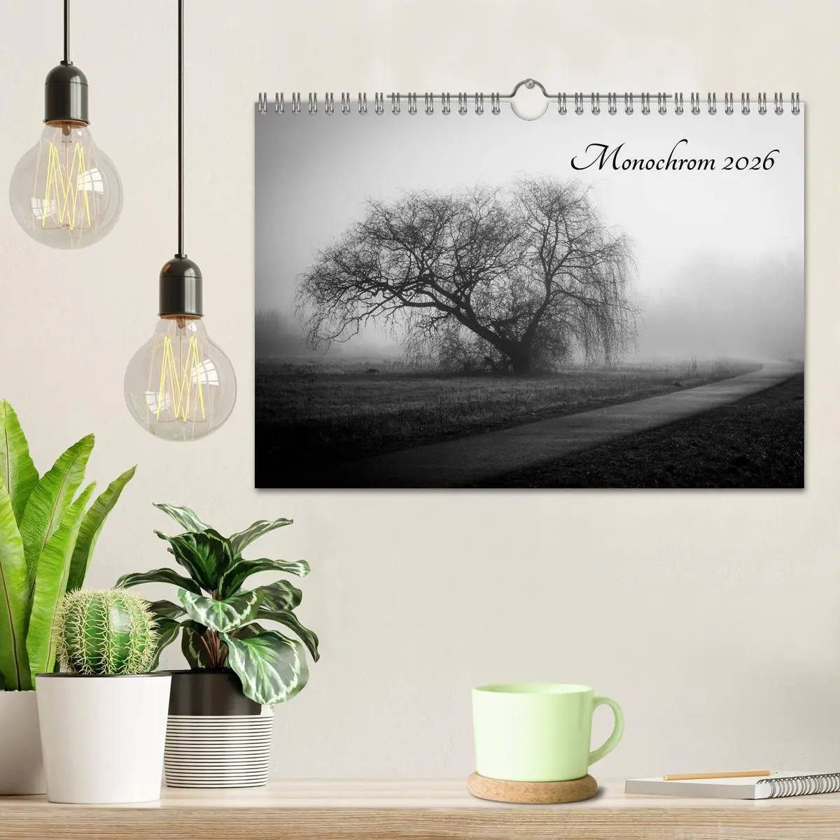 Bild: 9783516025903 | Monochrom 2026 (Wandkalender 2026 DIN A4 quer), CALVENDO...