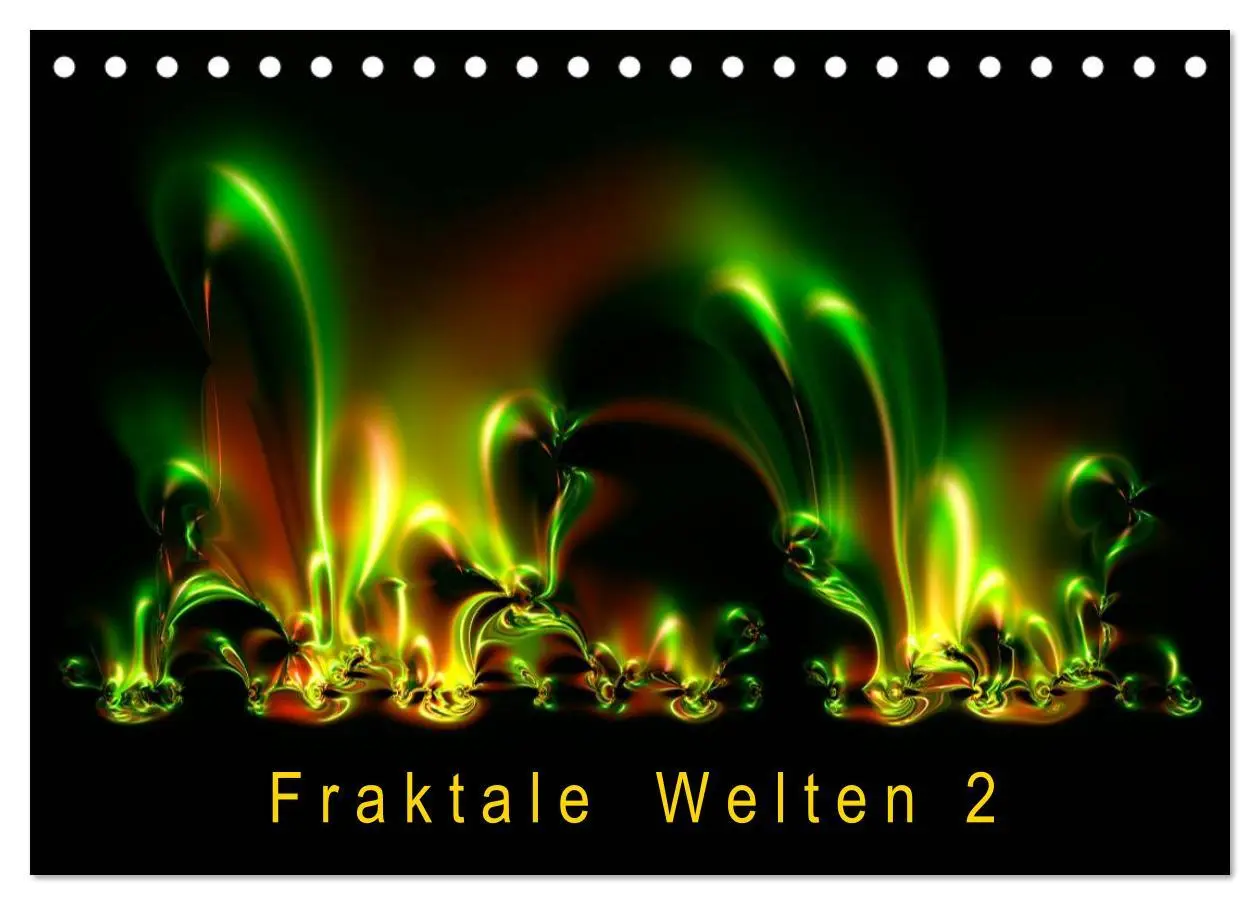Cover: 9783516195903 | Fraktale Welten 2 (Tischkalender 2026 DIN A5 quer), CALVENDO...