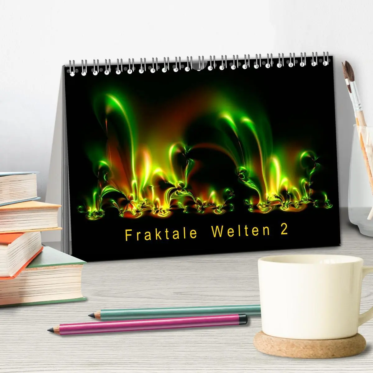 Bild: 9783516195903 | Fraktale Welten 2 (Tischkalender 2026 DIN A5 quer), CALVENDO...