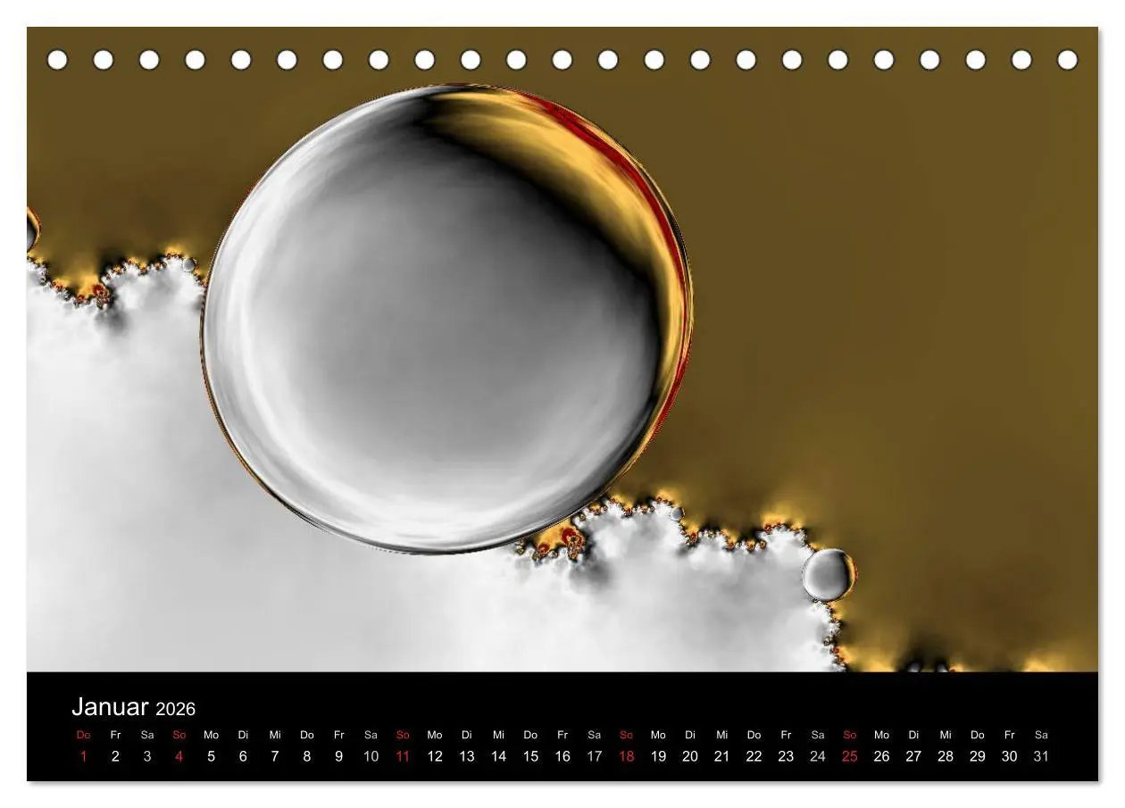 Bild: 9783516195903 | Fraktale Welten 2 (Tischkalender 2026 DIN A5 quer), CALVENDO...