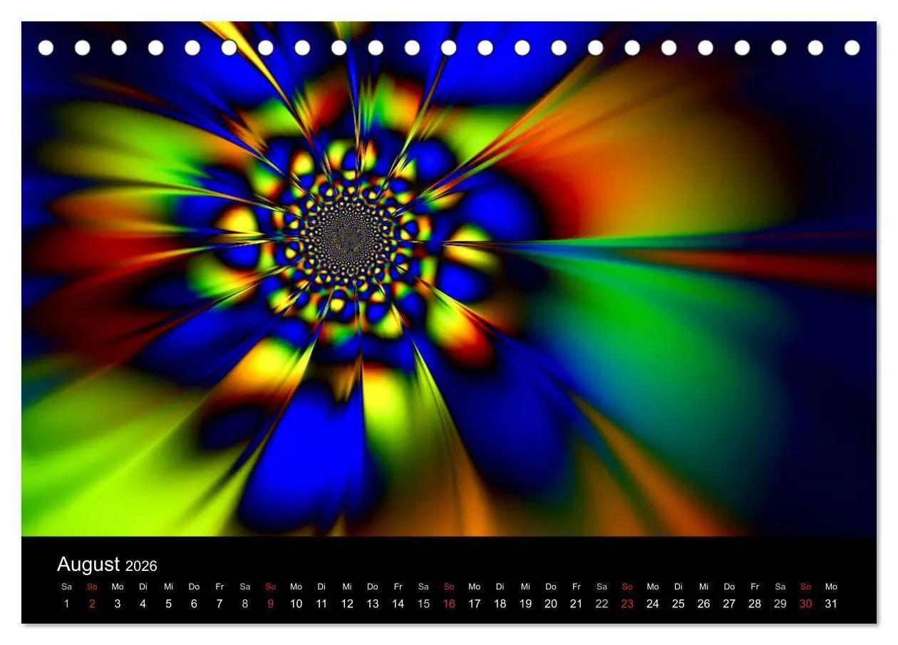 Bild: 9783516195903 | Fraktale Welten 2 (Tischkalender 2026 DIN A5 quer), CALVENDO...