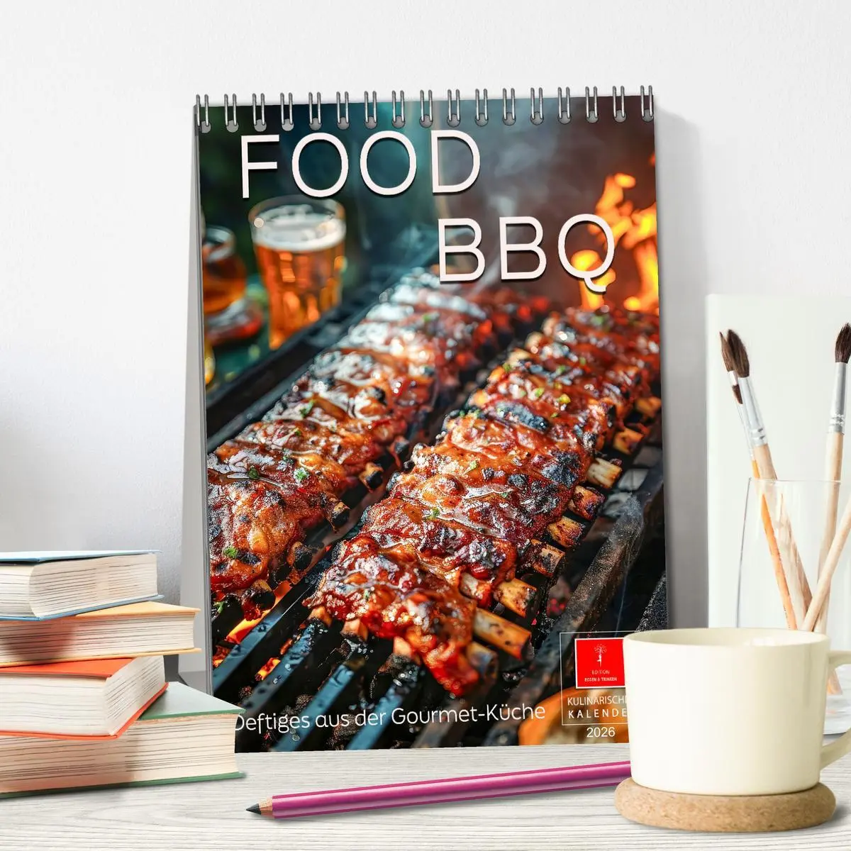 Bild: 9783516265903 | Food BBQ - Deftiges aus der Gourmet-Küche (Tischkalender 2026 DIN...