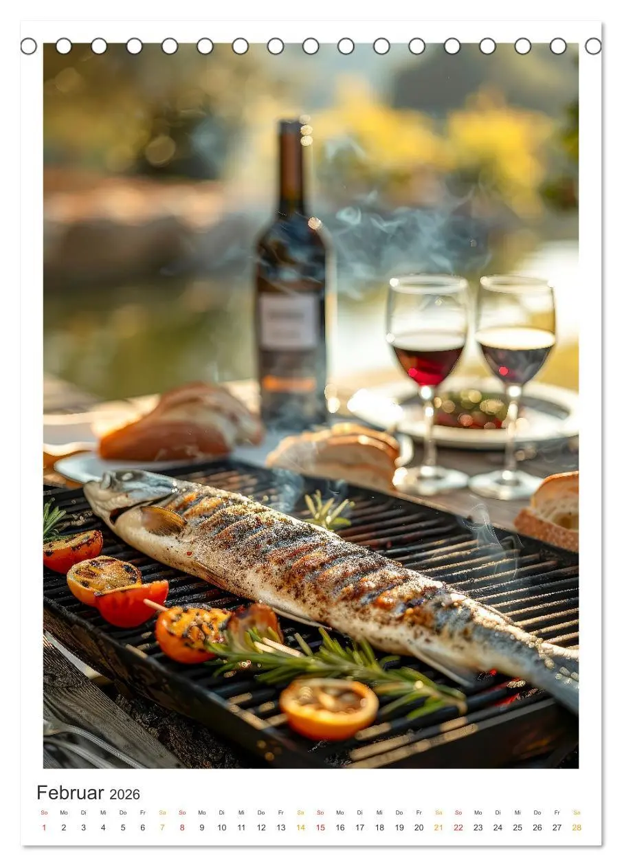 Bild: 9783516265903 | Food BBQ - Deftiges aus der Gourmet-Küche (Tischkalender 2026 DIN...