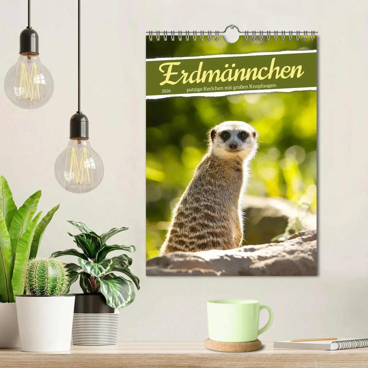 Bild: 9783516335903 | Erdmännchen, putzige Kerlchen mit großen Knopfaugen (Wandkalender...