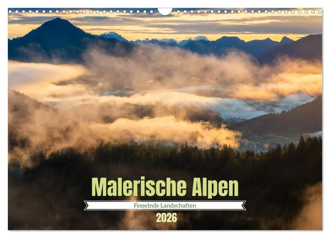 Cover: 9783516715903 | Malerische Alpen - Fesselnde Landschaften (Wandkalender 2026 DIN A3...