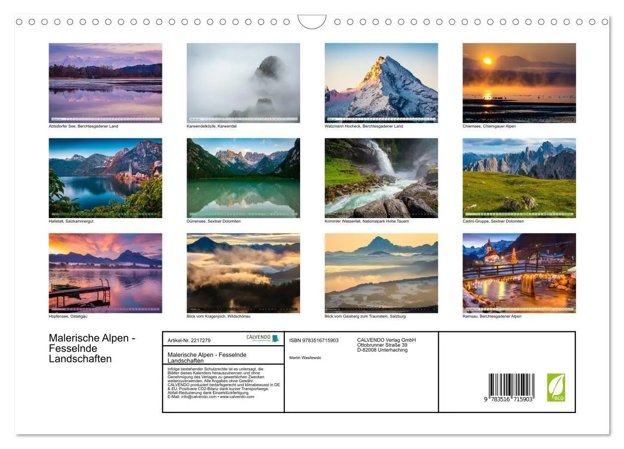 Bild: 9783516715903 | Malerische Alpen - Fesselnde Landschaften (Wandkalender 2026 DIN A3...