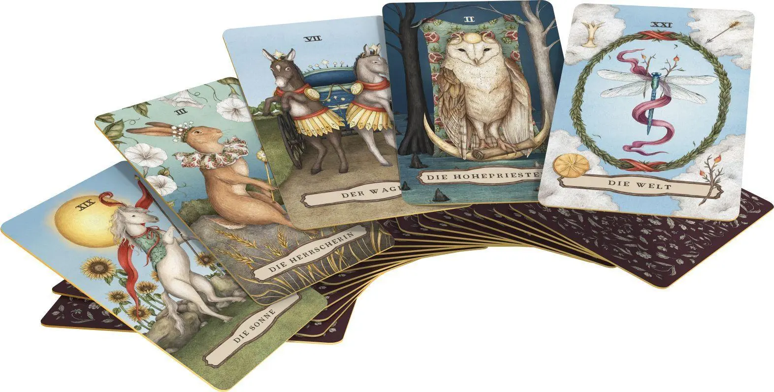Bild: 9783868265903 | Woodland Wardens Tarot - Set mit Booklet u. 78 Karten | Jessica Roux