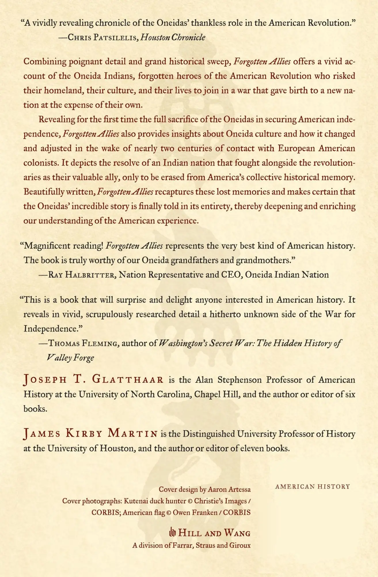 Rückseite: 9780809046003 | Forgotten Allies | Joseph Glatthaar | Taschenbuch | Englisch | 2007