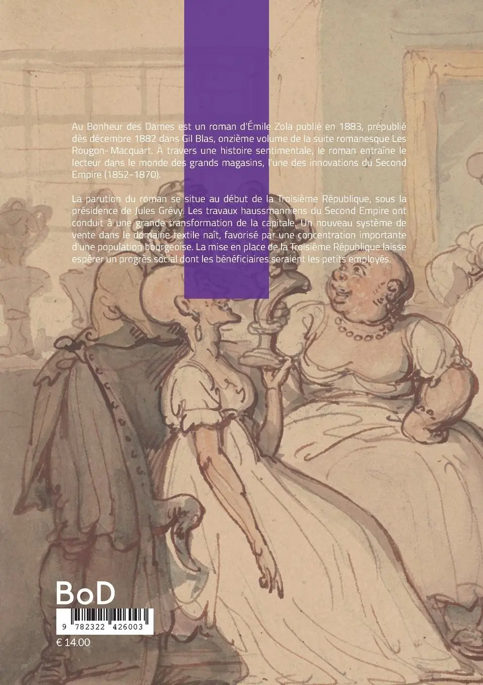 Rückseite: 9782322426003 | Au Bonheur des Dames | Emile Zola | Taschenbuch | Französisch | 2022