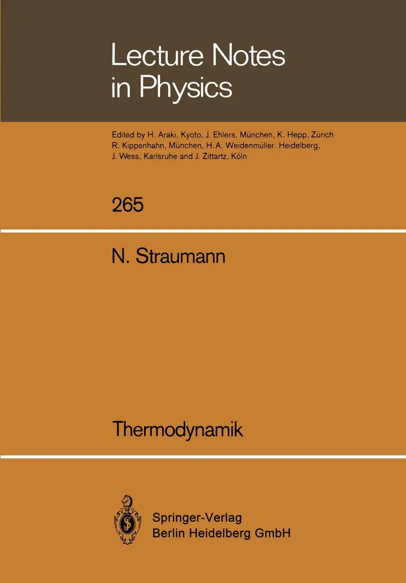 Cover: 9783662136003 | Thermodynamik | Norbert Straumann | Taschenbuch | vi | Deutsch | 2014