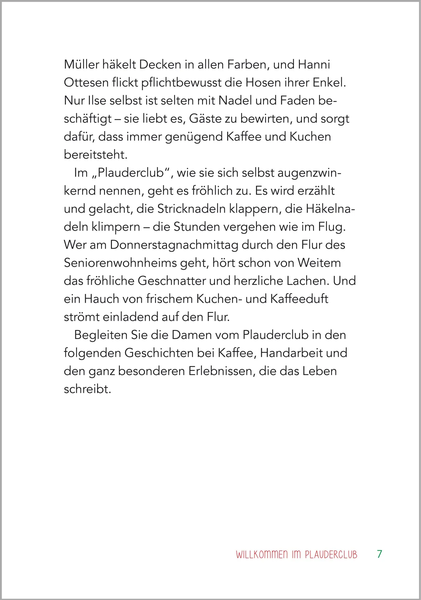Bild: 9783948106003 | Geschichten vom Plauderclub | Kurzgeschichten für Senioren. Großdruck
