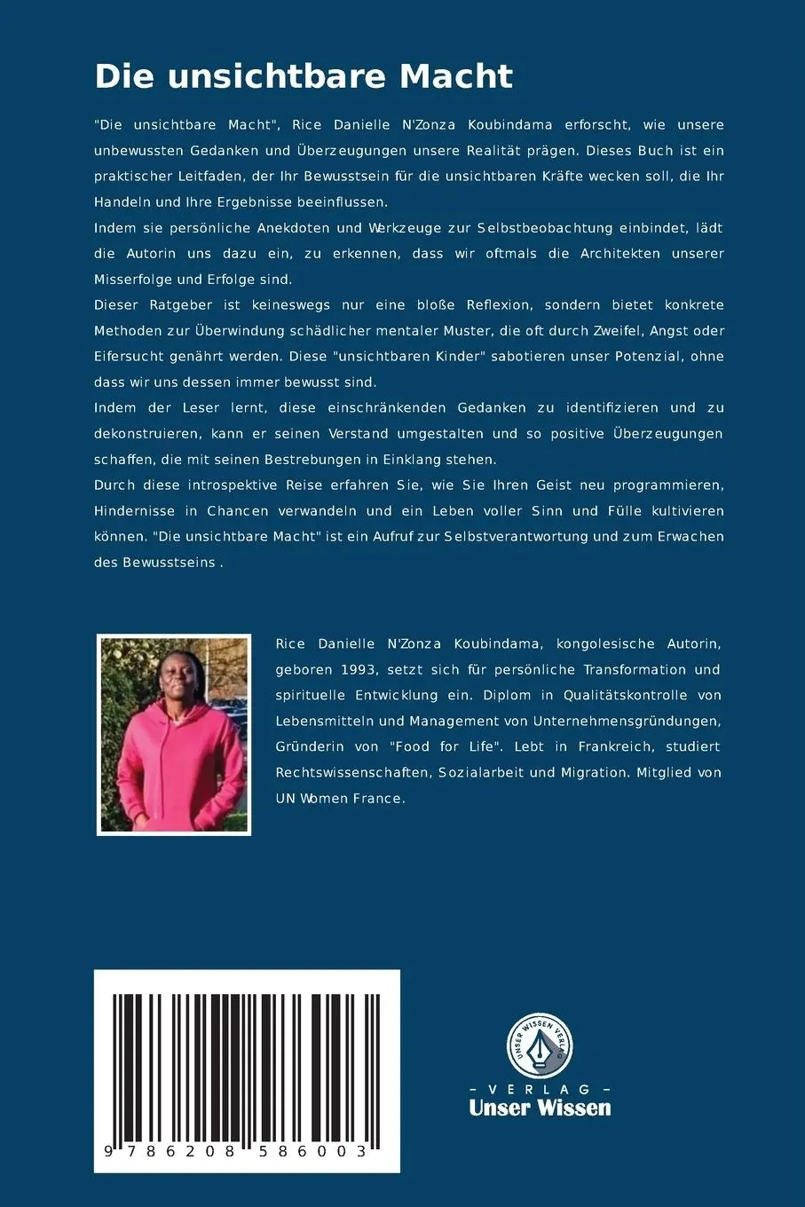 Rückseite: 9786208586003 | Die unsichtbare Macht | Rice Dnielle N'Zonza Koubindama | Taschenbuch