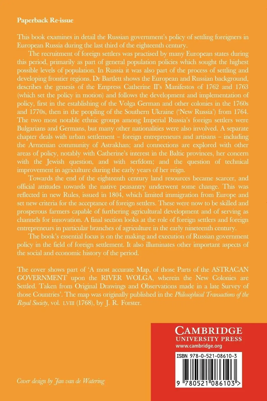 Rückseite: 9780521086103 | Human Capital | The Settlement of Foreigners in Russia 1762 1804