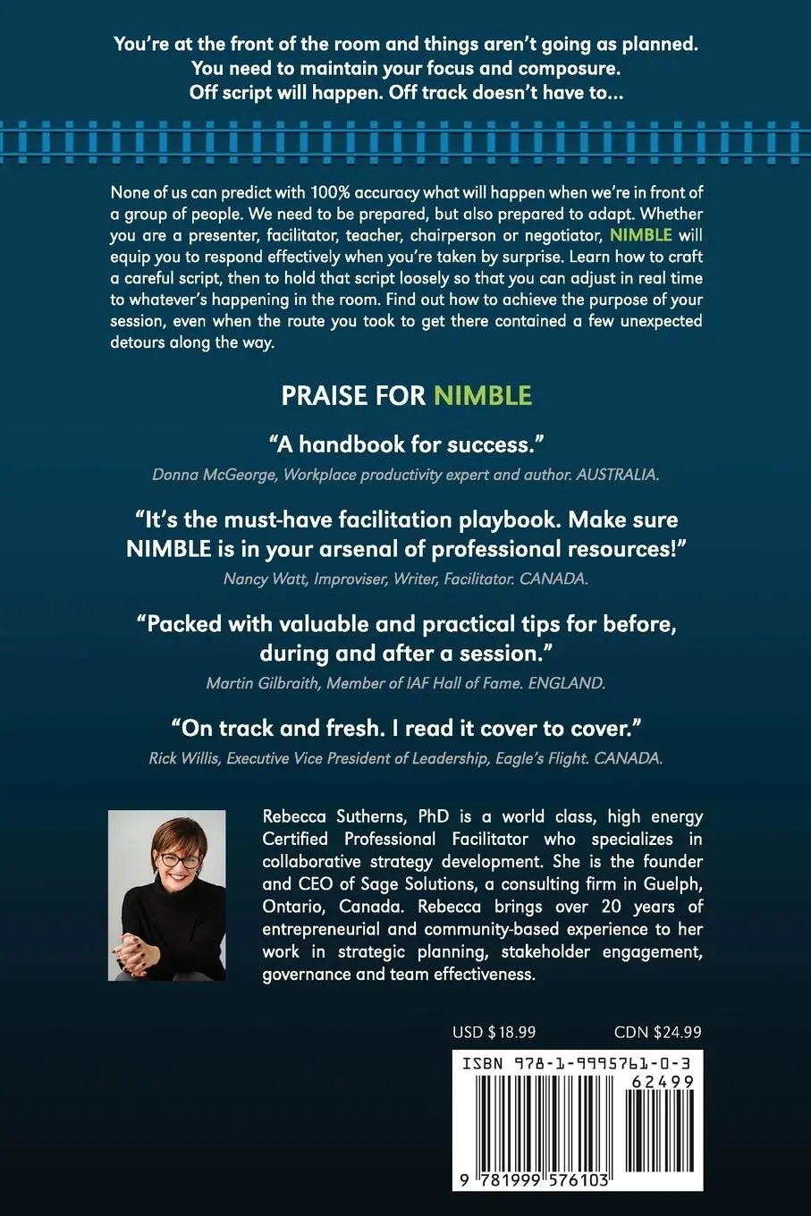 Rückseite: 9781999576103 | Nimble | A Coaching Guide for Responsive Facilitation | Sutherns