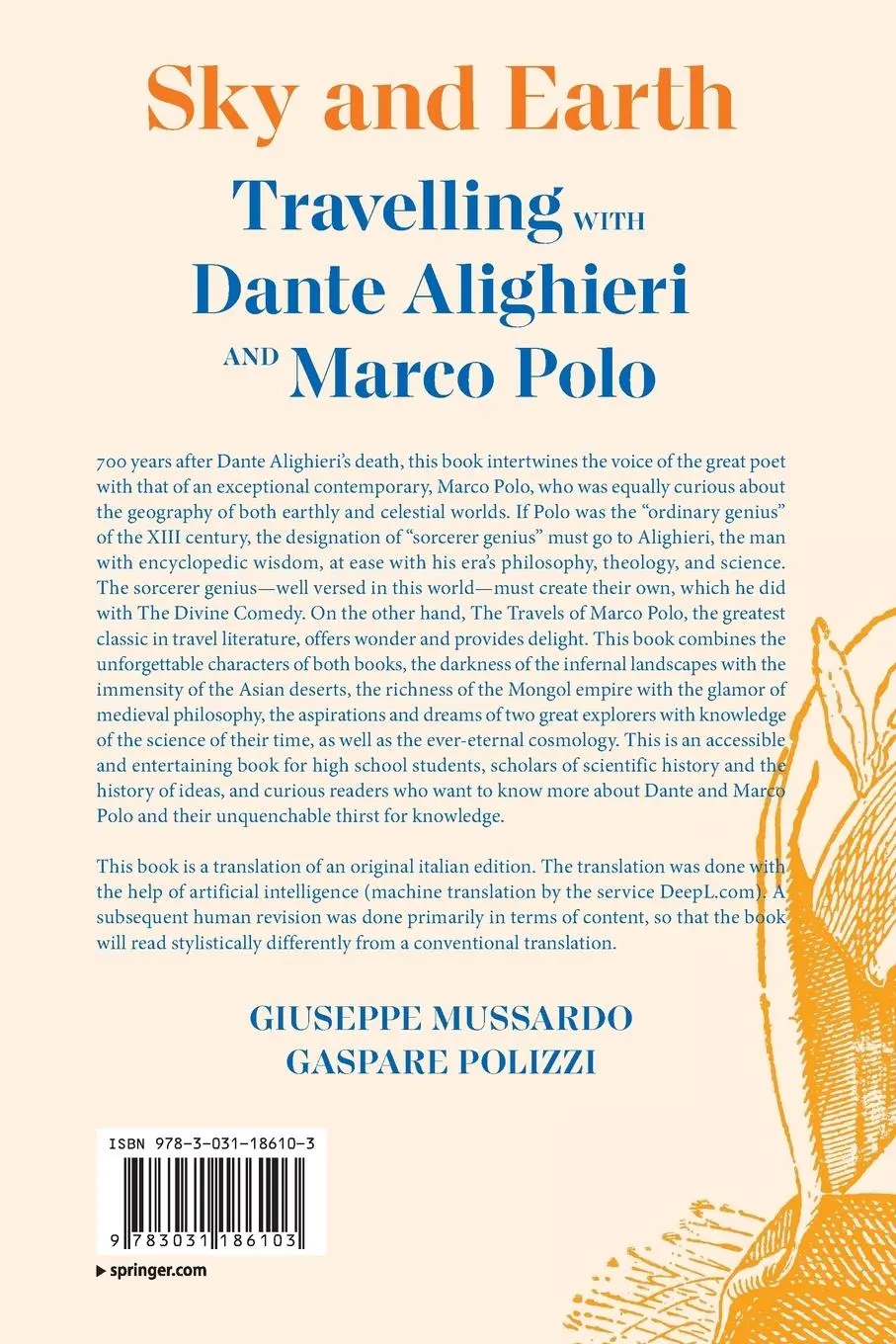 Rückseite: 9783031186103 | Sky and Earth | Travelling with Dante Alighieri and Marco Polo | Buch