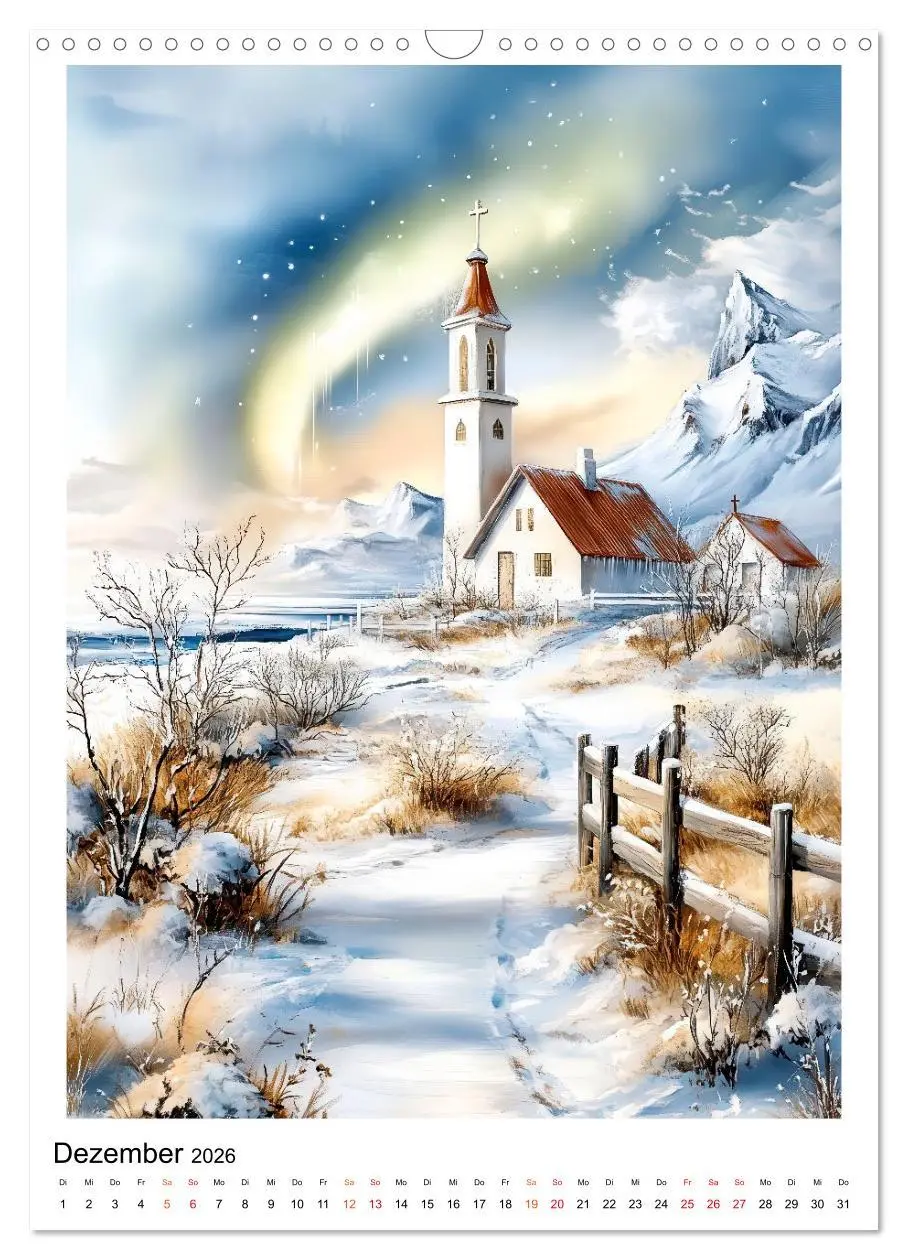 Bild: 9783457296103 | Island - Nordlichter, Feuer und Eis (Wandkalender 2026 DIN A3...