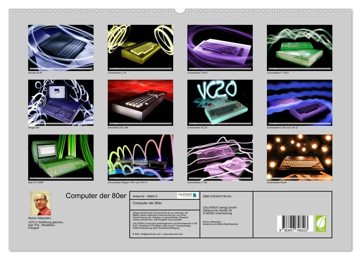 Bild: 9783457746103 | Computer der 80er (hochwertiger Premium Wandkalender 2026 DIN A2...