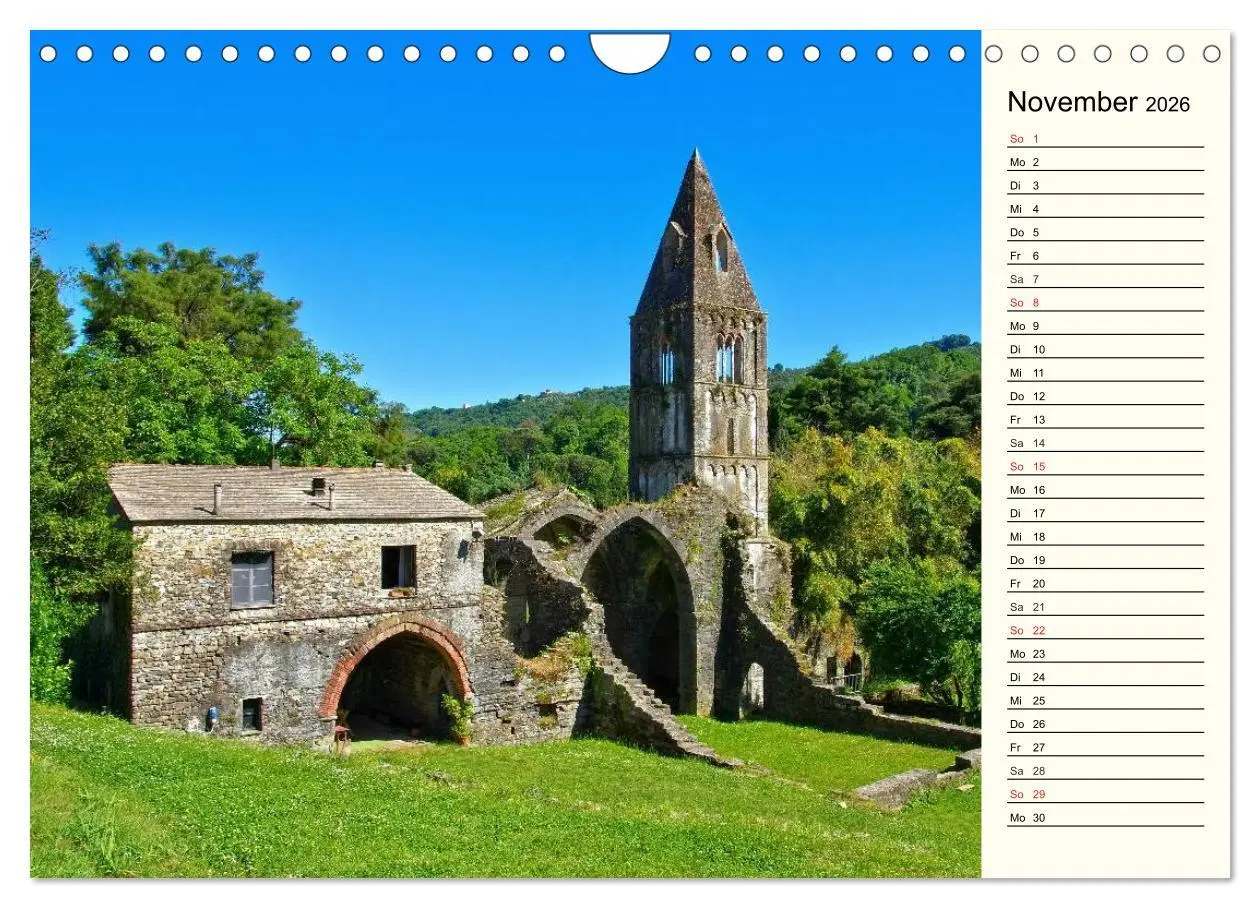 Bild: 9783457986103 | Ligurien - Berge und Meer (Wandkalender 2026 DIN A4 quer), CALVENDO...