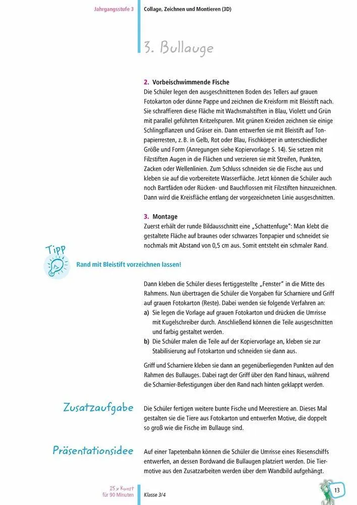Bild: 9783834626103 | 25 x Kunst für 90 Minuten - Klasse 3/4 | Gerlinde Blahak | Taschenbuch