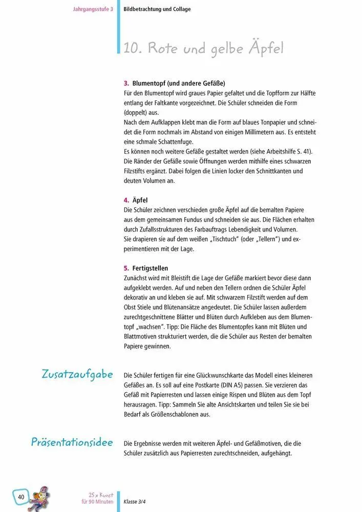 Bild: 9783834626103 | 25 x Kunst für 90 Minuten - Klasse 3/4 | Gerlinde Blahak | Taschenbuch
