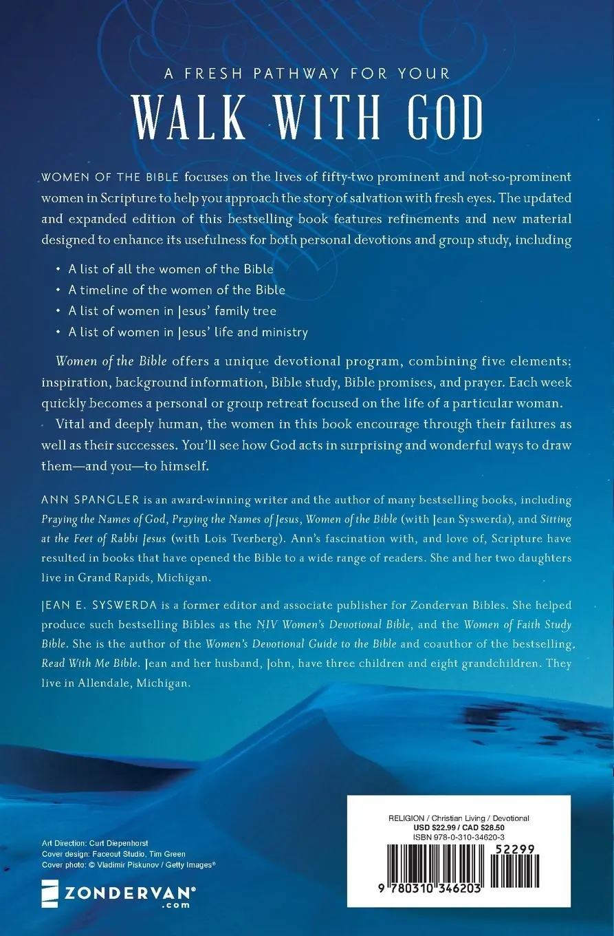Rückseite: 9780310346203 | Women of the Bible | A One-Year Devotional Study | Spangler (u. a.)