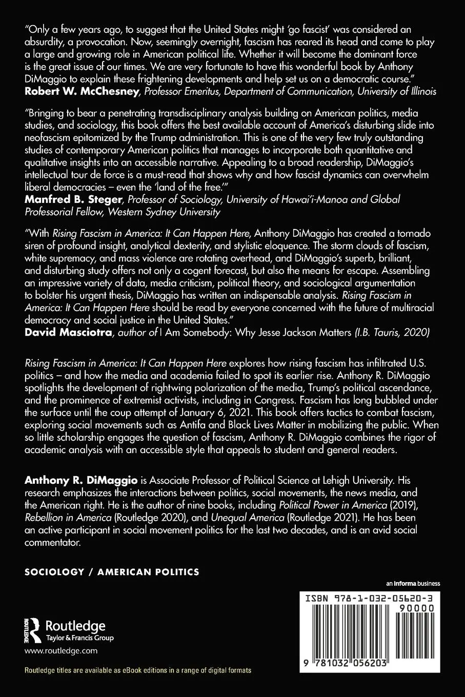 Rückseite: 9781032056203 | Rising Fascism in America | It Can Happen Here | Anthony R. Dimaggio