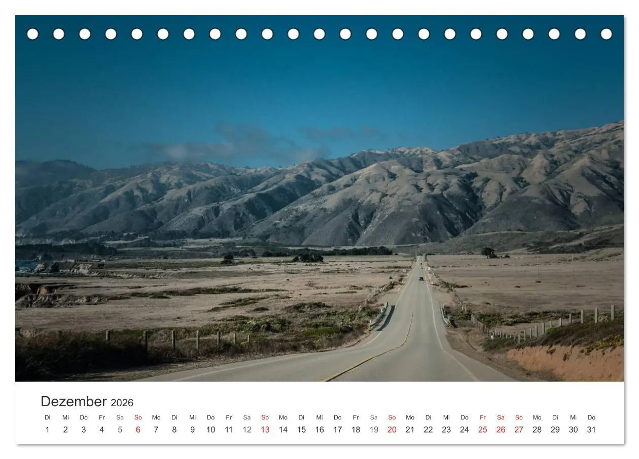 Bild: 9783516066203 | USA Roads (Tischkalender 2026 DIN A5 quer), CALVENDO Monatskalender