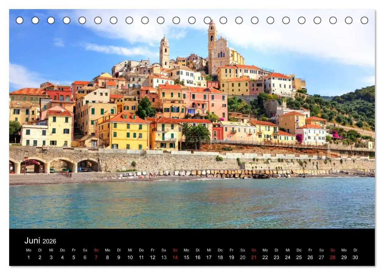 Bild: 9783516206203 | Ligurien - die italienische Riviera (Tischkalender 2026 DIN A5...