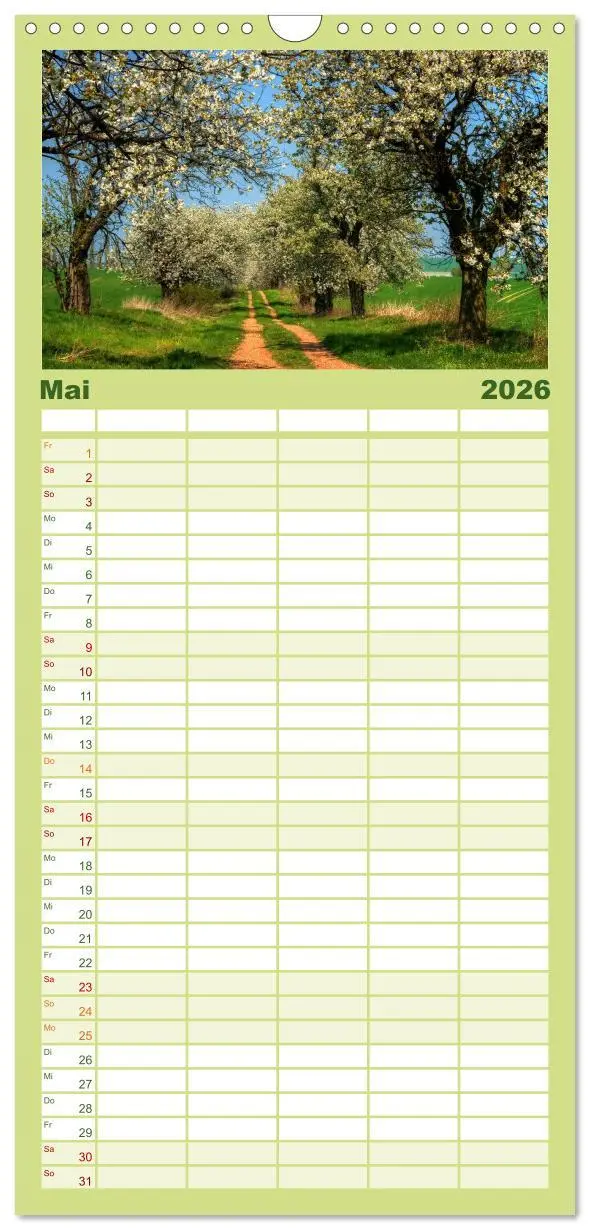 Bild: 9783516516203 | Familienplaner 2026 - Harz Landschaften mit 5 Spalten...