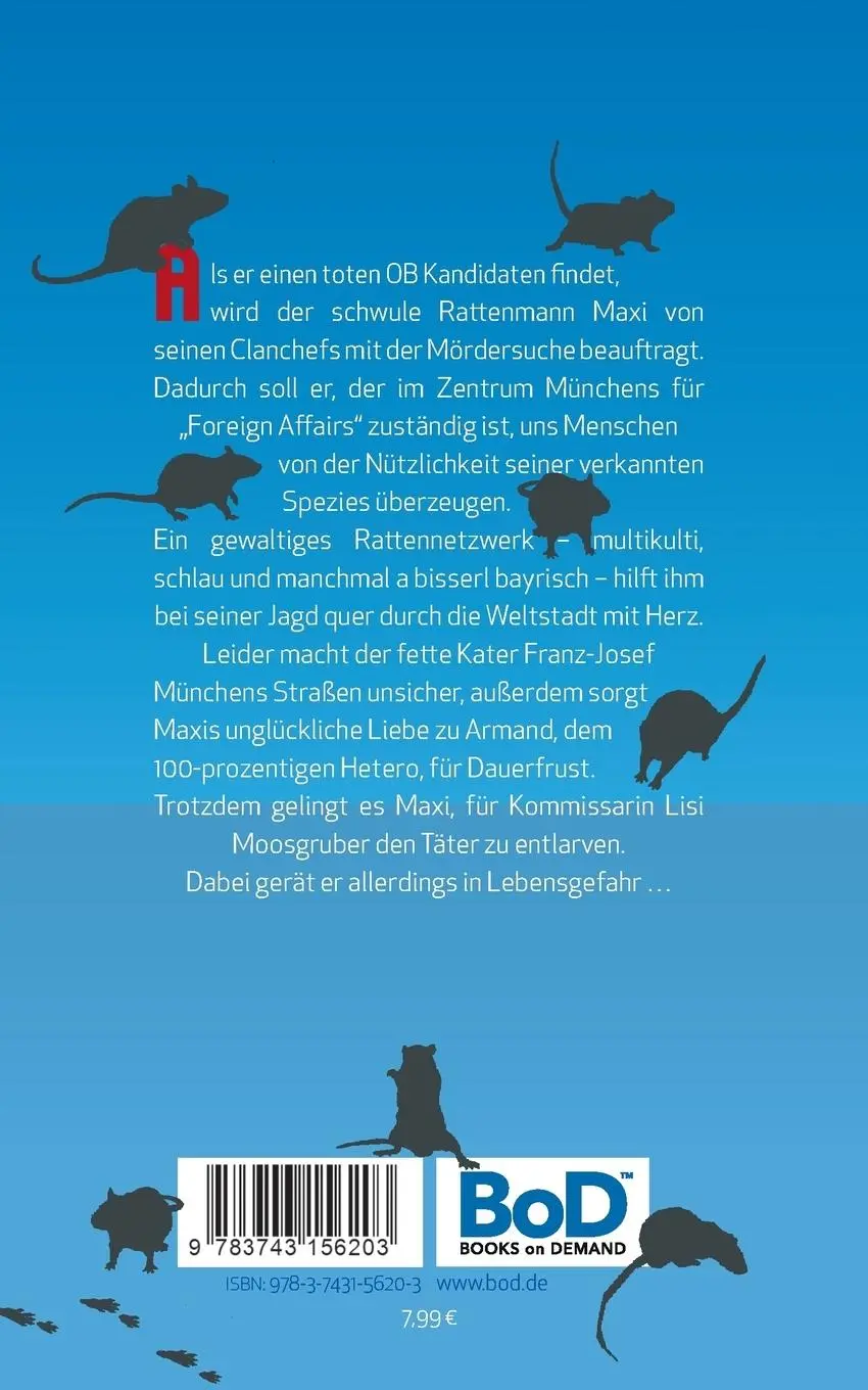 Rückseite: 9783743156203 | Rattenscharf | Ein Nagerkrimi aus München | Sofie Seidl | Taschenbuch