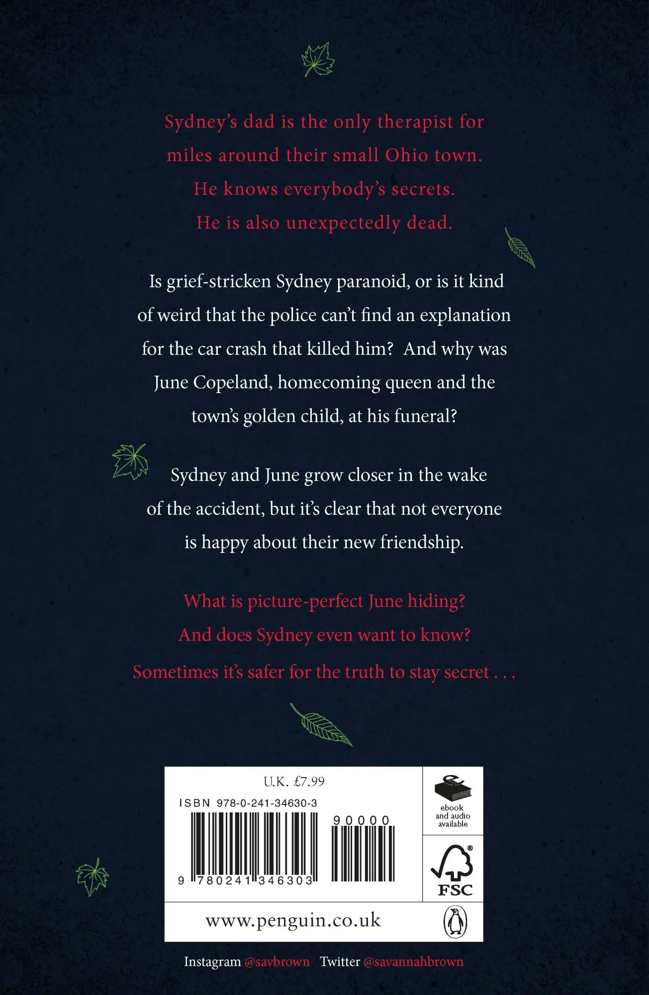 Rückseite: 9780241346303 | The Truth About Keeping Secrets | Savannah Brown | Taschenbuch | 2019
