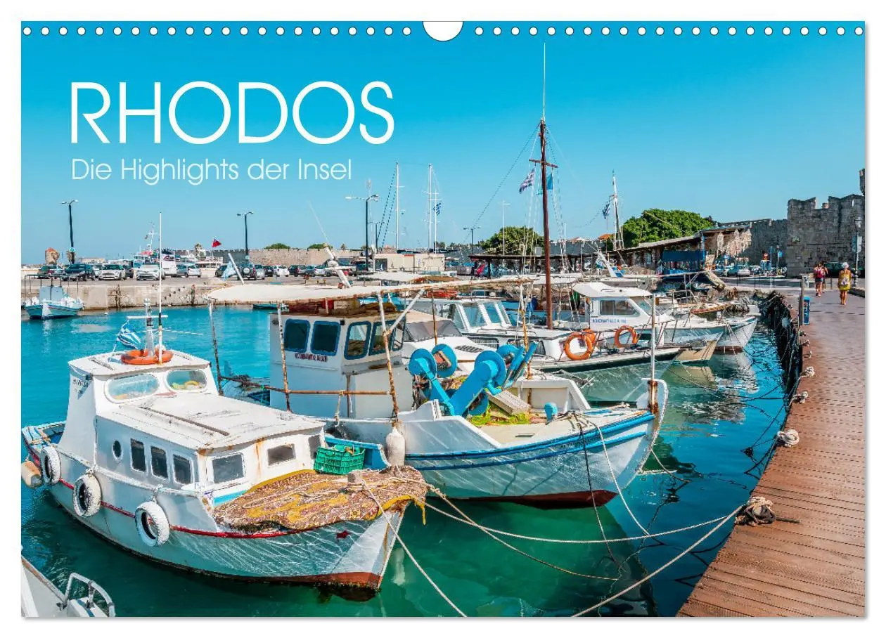 Cover: 9783383926303 | Rhodos - Die Highlights der Insel (Wandkalender 2025 DIN A3 quer),...