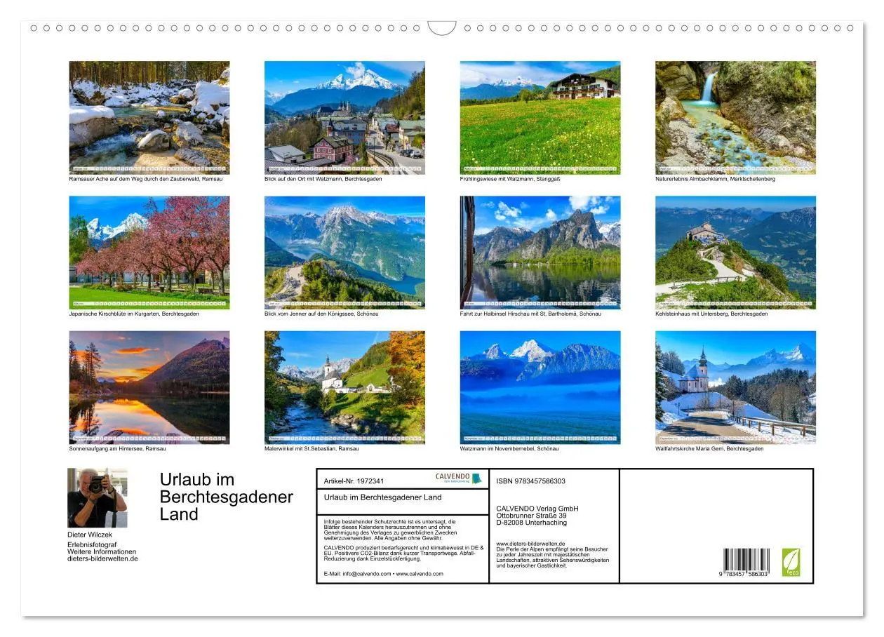Bild: 9783457586303 | Urlaub im Berchtesgadener Land (Wandkalender 2026 DIN A2 quer),...