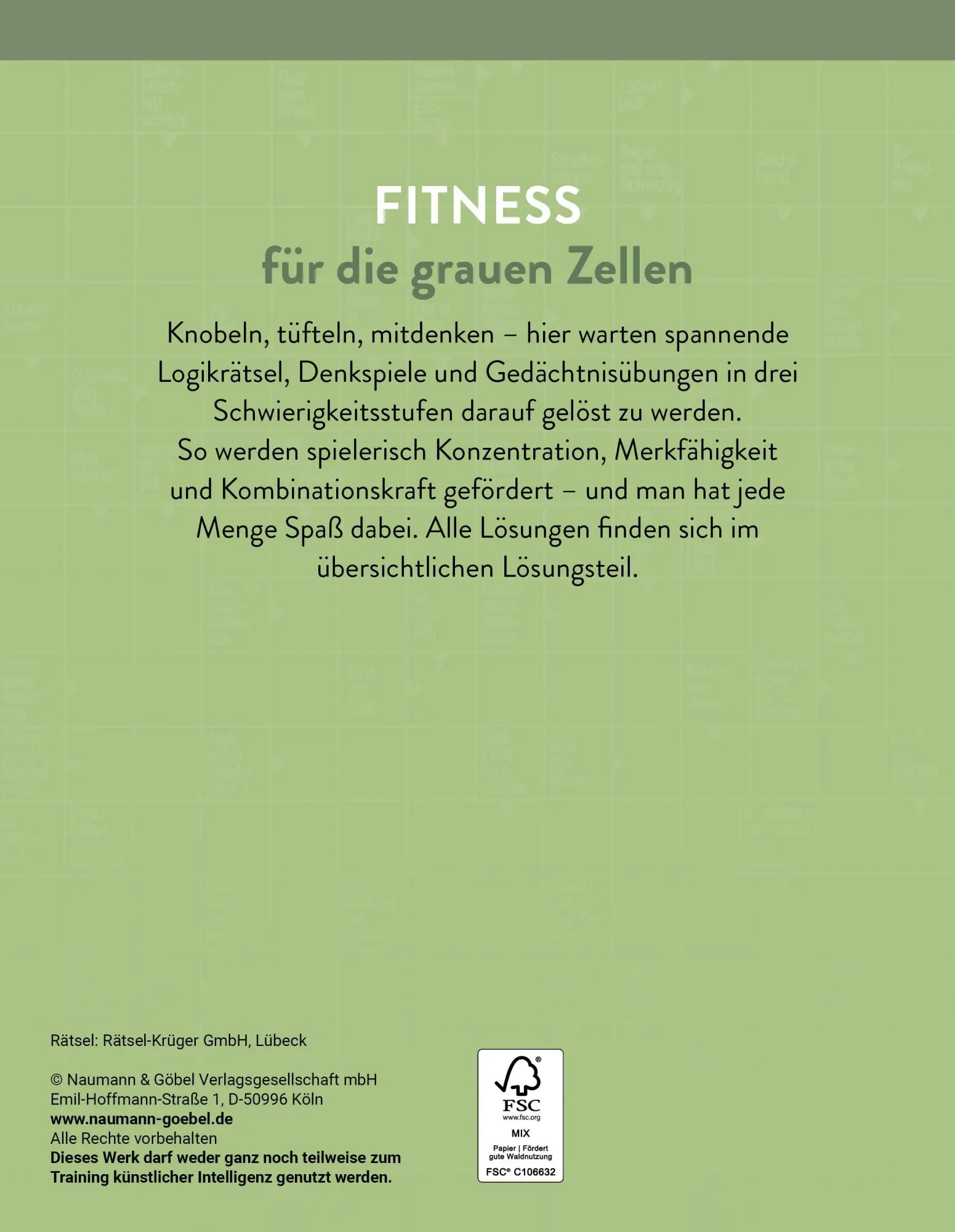 Rückseite: 9783625196303 | Denksport und Knobeleien | Taschenbuch | 96 S. | Deutsch | 2026