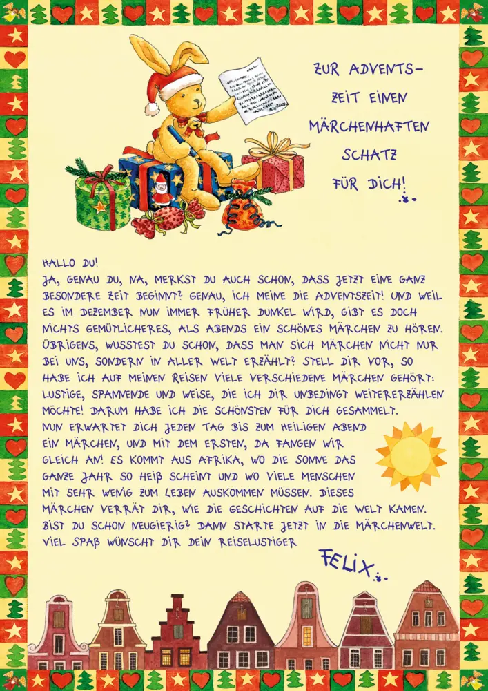 Bild: 9783649646303 | Brief-Adventskalenderbuch - 24 Adventsbriefe von Felix | Langen